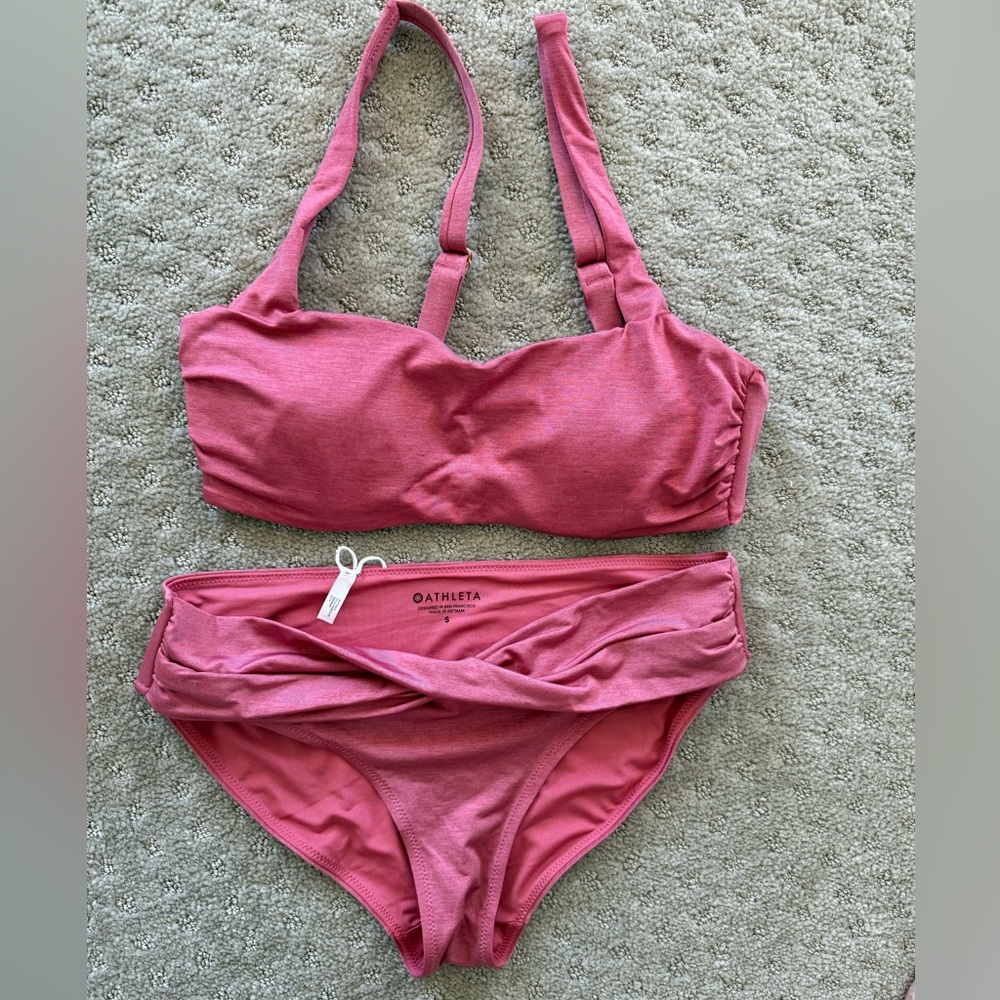 Athleta pink bikini, New